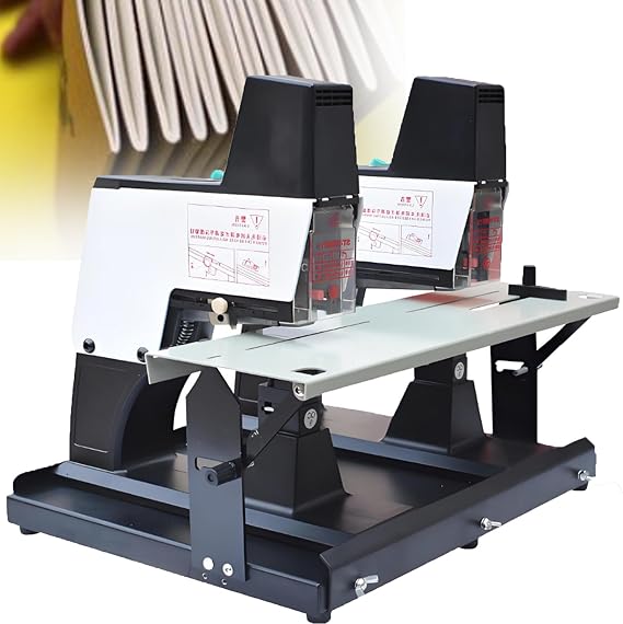 Automatic Electric Stapler with Foot Pedal, Adjustable Intensity for Flat and Saddle Binding, Efficient Office and Craft Tool