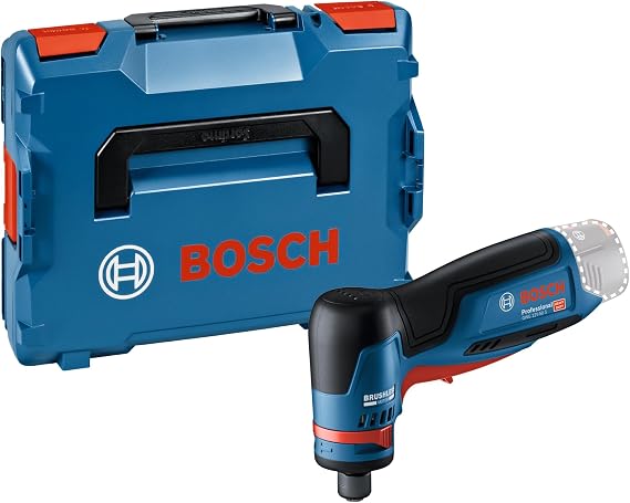 Bosch Professional 12V System GWG 12V-50 S Cordless Straight Grinder (brushless Motor, Five Speed Settings, incl. Spanner, 6 mm Collet with Cap nut, 2X L-BOXX Inlay, L-BOXX)