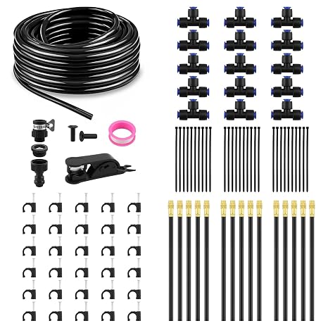 Automatic Drip Irrigation System Kit - 20m/66ft Tube & 15pcs Nozzles