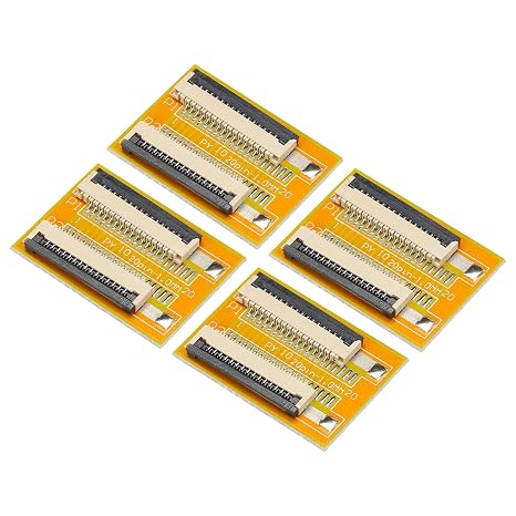 sourcing map FFC FPC Extension Board PCB Extend ZIP HDD Connector 15 Pin 1mm Pitch Single Side for LCD 3D Printer Camera DVD TV Laptop Pack of 4