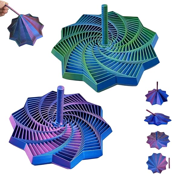 3D Printed Expanded Sensory Fidget Star – 2 Pack Sensory Fidget for Adult