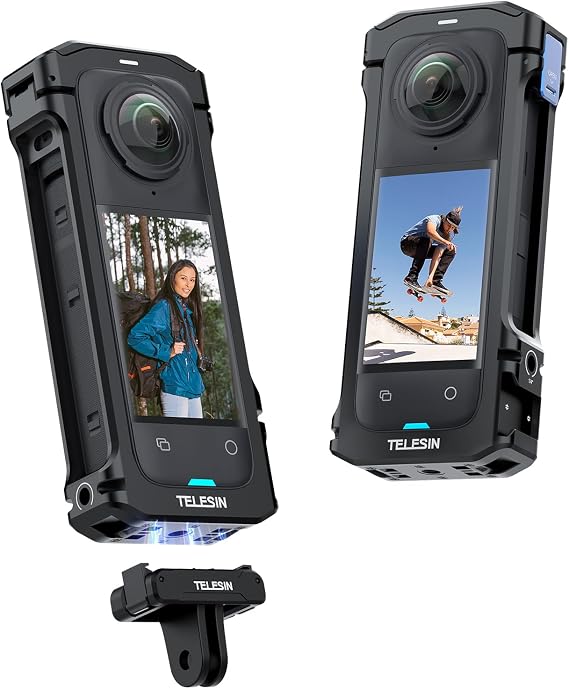 TELESIN Insta360 X4 için Pratik Çerçeve Kafesi, Insta 360 için Koruyucu Kılıf Alüminyum Kılıf