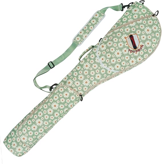 Portable Nylon Golf Bag Lightweight Sunday Carry Bag Foldable Club Case