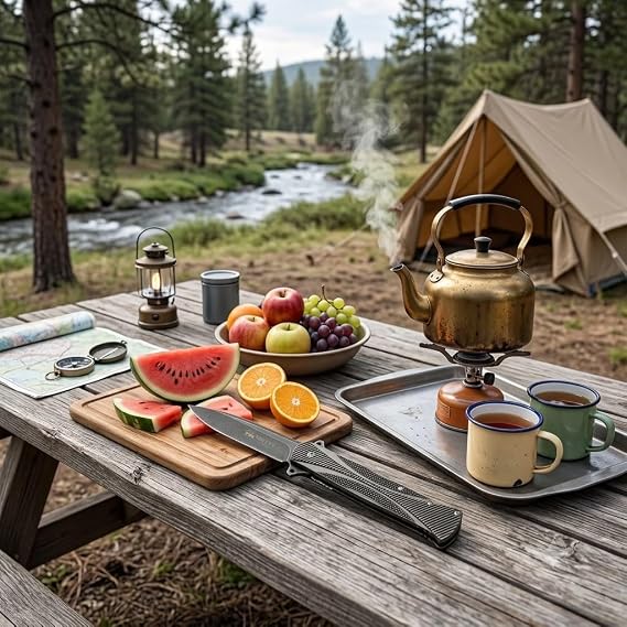 Katlanır Kamp Bıçağı Outdoor Survival Bıçak Siyah