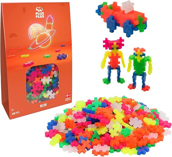 Plus Plus Klocki Mini Neon 300 elementów w opakowaniu [KLOCKI]