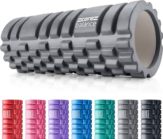 Core Balance Foam Roller For Deep Tissue Muscle Massage, Trigger Point Grid Sports Massager, Fitness Gym Physio