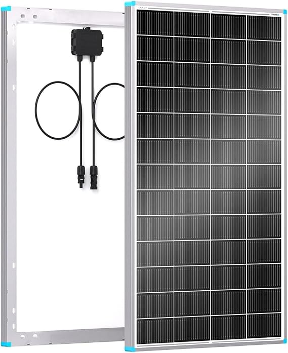 Renogy 200W Solar Panel N-Type 16BB, 24V RV Solar Panel 200 Watt, 25% High Efficiency, IP67 Monocrystalline PV Module Solar Charger for Roof Boat Camping Van Trailer Cabin Off-Grid Applications