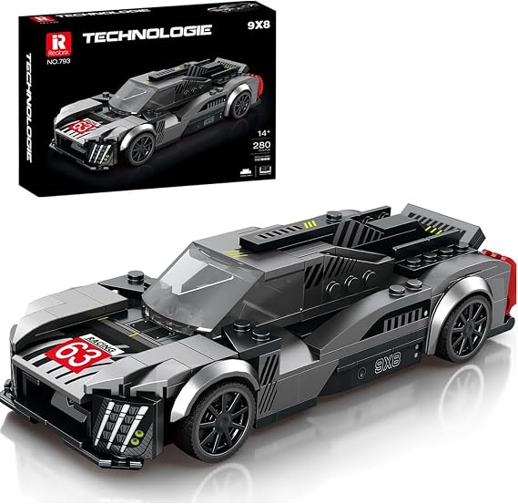 Reobrix Technic 793 Peugeot 9X8 Spor Araba Yaratıcı Yapı Blok Seti Building Blocks - 280 Parça