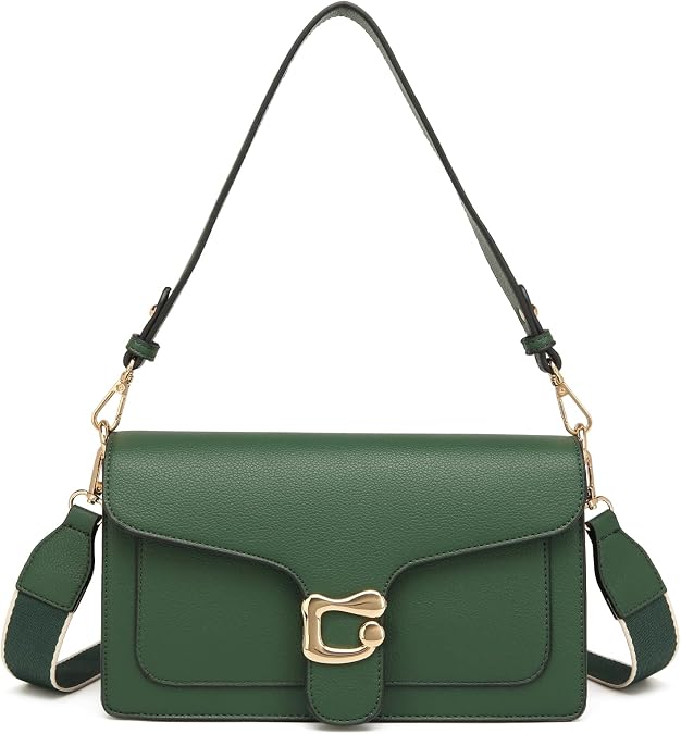 Travistar Crossbody Bags for Women Small Ladies Shoulder Bag Purse PU Leather Quilted Handbags with Gold Chain Strap Fashion Cute Cross Body Phone Bag Side Purses Black Evening Clutch