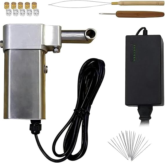 Portable Dreadlock Maker, Handheld Dreadlock Machine Hook Knitting Machine, Dreadlock Machine for Long and Synthetic Hair