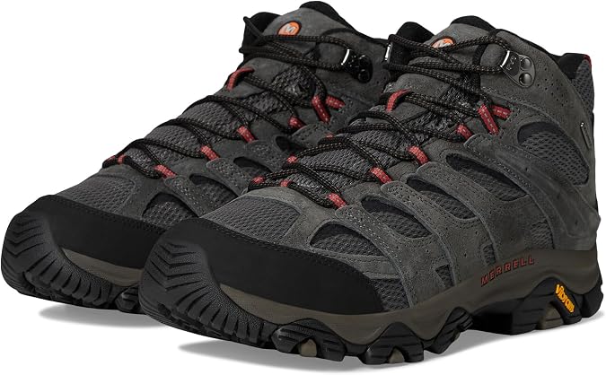 Merrell Men's Moab 3 Mid Waterproof Hiking Boots, New Beluga, 10
