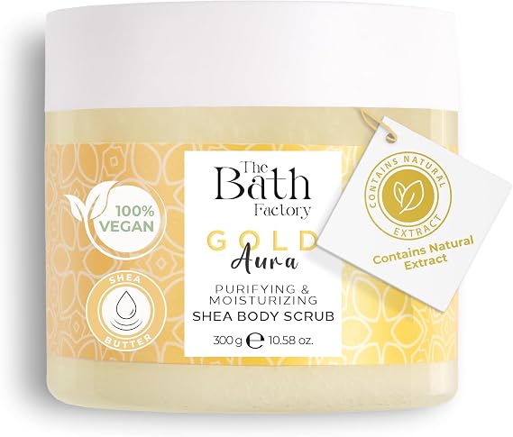 The Bath Factory, Gold Aura Shea Scrub, 300 ml