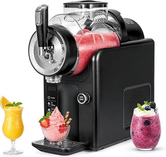 Slush Machine Ice Cream Maker 5 Presets Adjustable Thickness Self-Cleaning