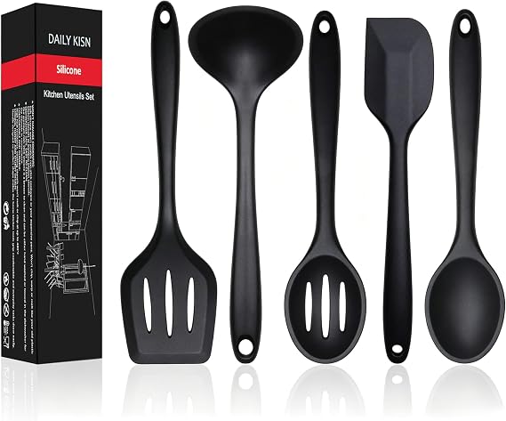 Silicone Kitchen Utensil Set, 5 Pieces
