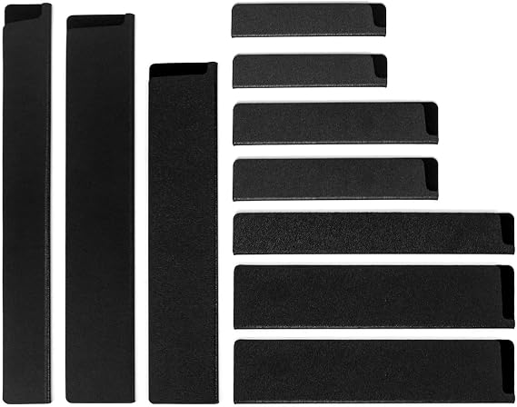 QWORK® 10 Pieces Kitchen Knife Cover Protective Case Soft Felt Interior