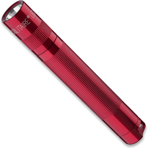 Maglite Men's Solitaire LED Presentation Box Flashlight-Red [Energy Class A]