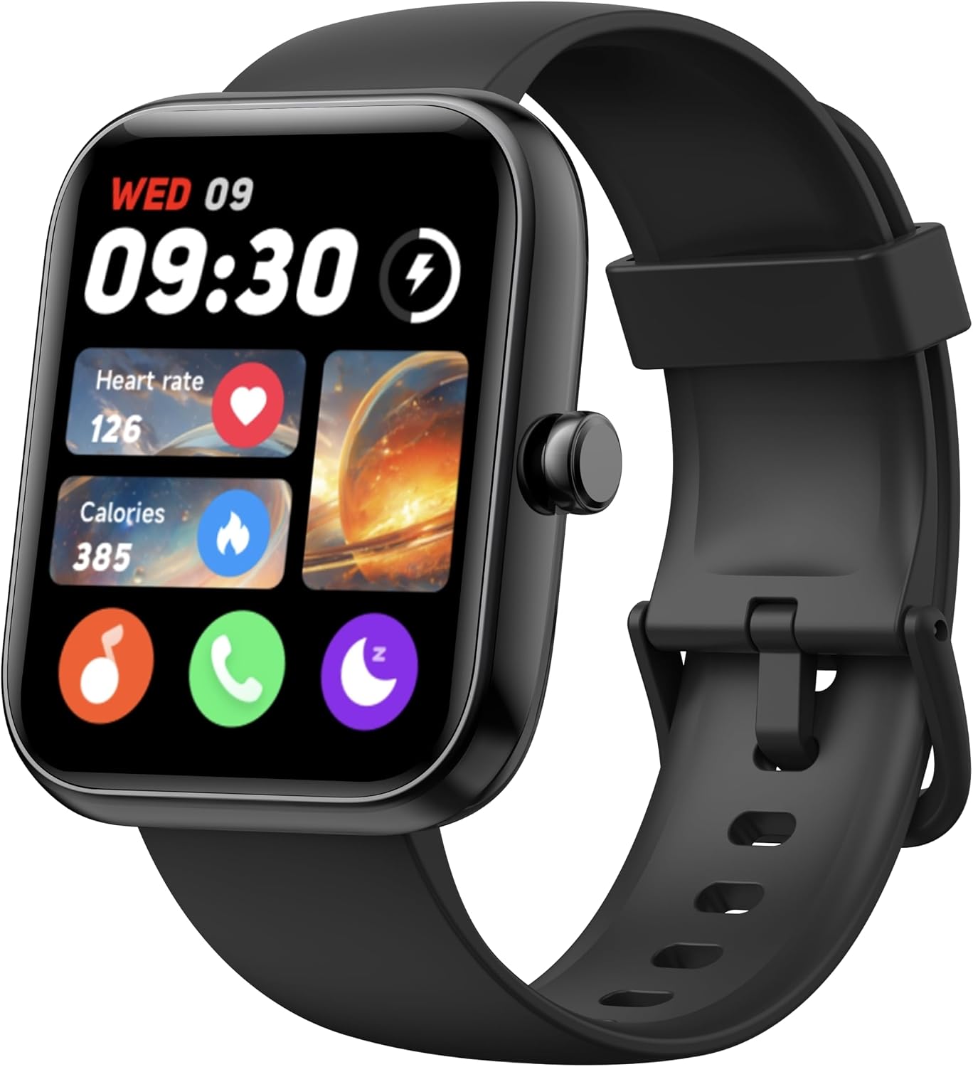 Smartwatch Exclusive Revolutionary Model iPhone Compatible & Android Compatible Bluetooth 5.3 Call Function 1.83 Inch Large Screen Message Notification Alexa Voice 100 Exercise Modes