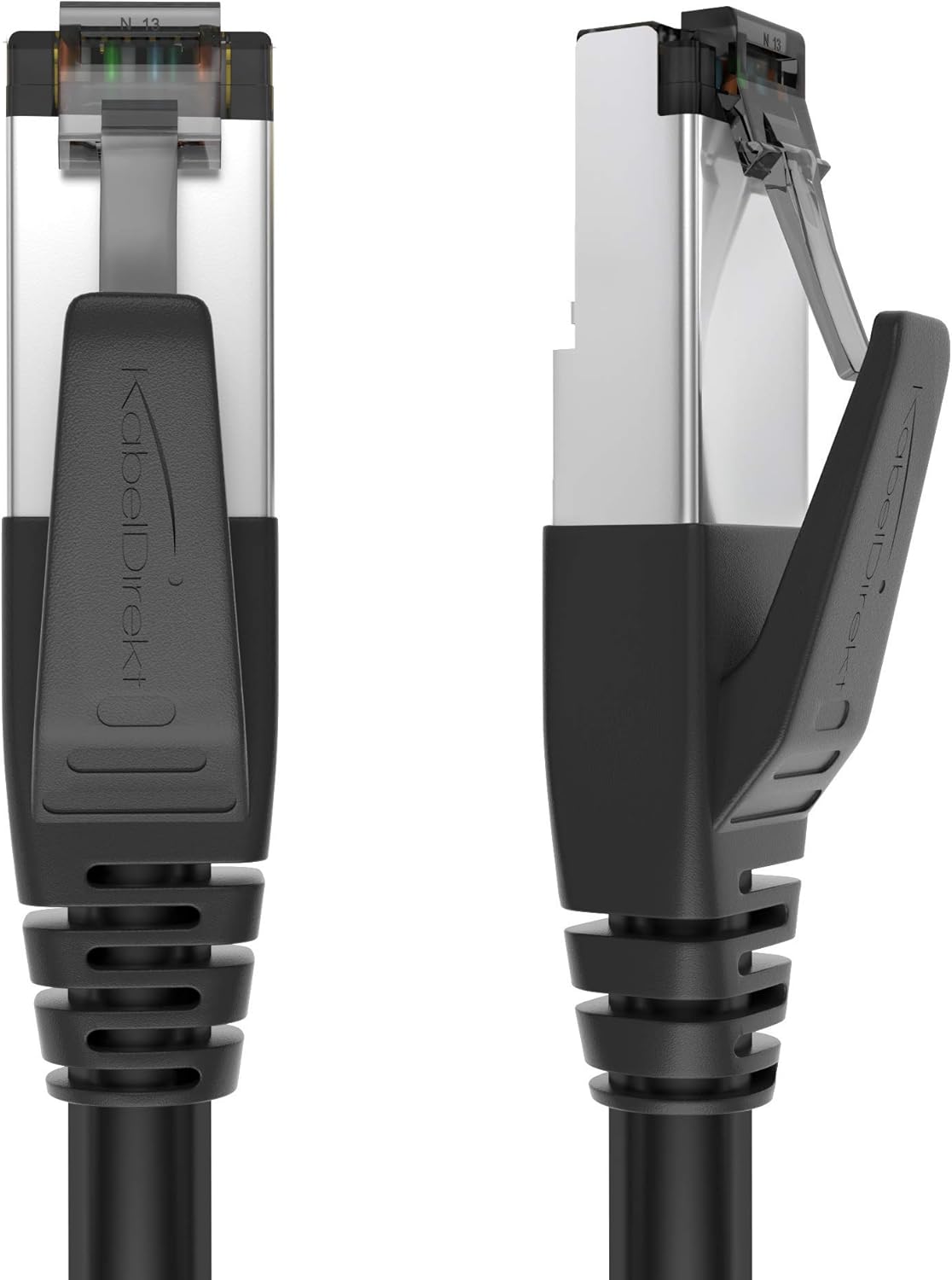 KabelDirekt – Cat 8 network cable, 40 Gigabit, flexible and unbreakable structure – 2m (LAN cable/Ethernet cable transmits maximum fiber speed and is suitable for gaming/PS5/Xbox, RJ45 plug)