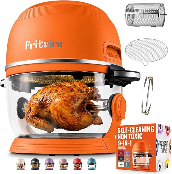 Fritaire Non Toxic Air Fryer™, 4.7 Litre, Orange