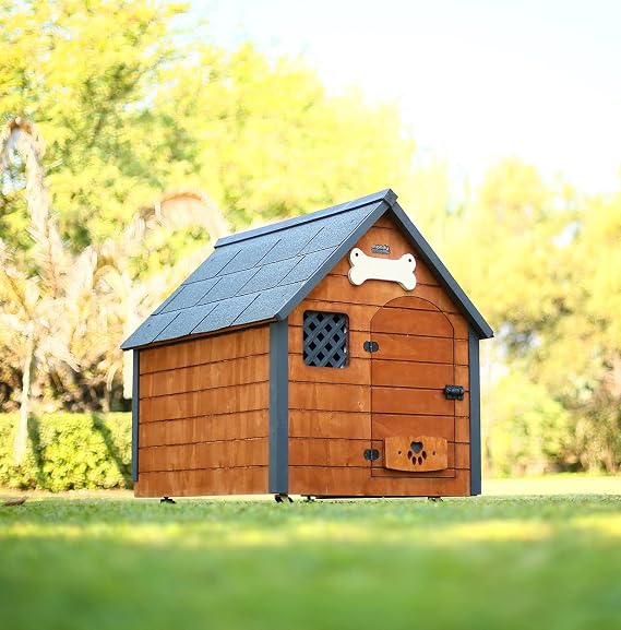 Mandu Isı Yalıtımlı Ahşap Köpek Kulübesi Large