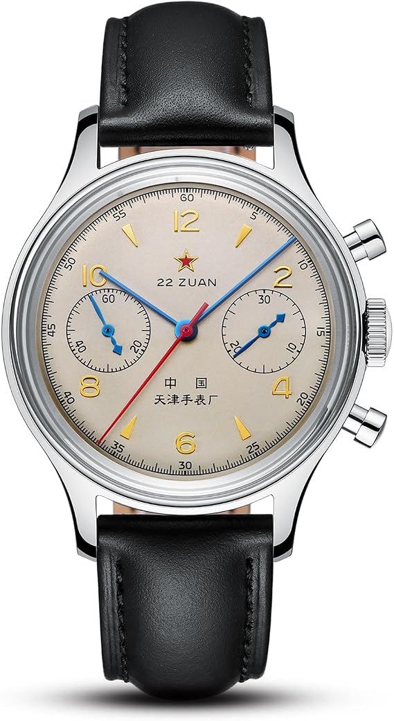 SEA-GULL 1963 International Edition,ST1901 Movement,Men's Mechanical Wrist Watches,Aviation Chronograph Pilot Watch,37.4mm,Manual Winding