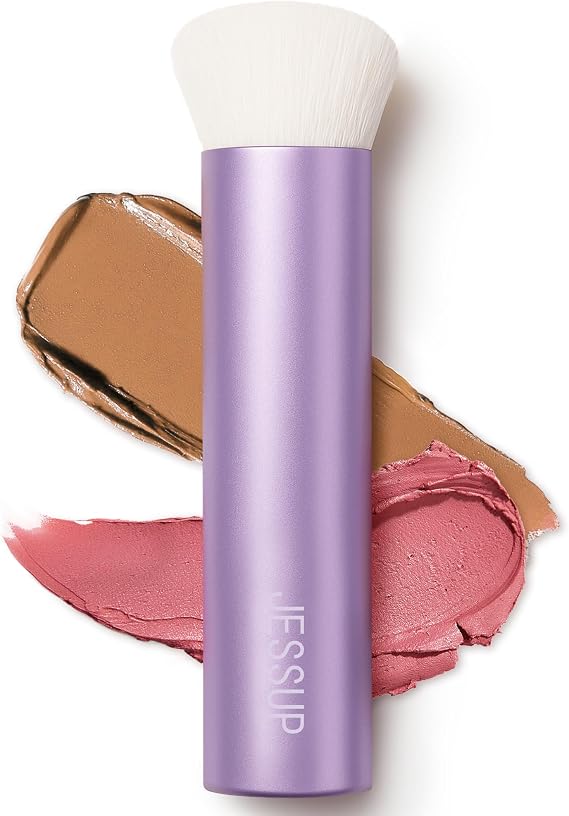 Jessup Kabuki Foundation Brush, Flat Makeup Brush for Smooth Blending AS003