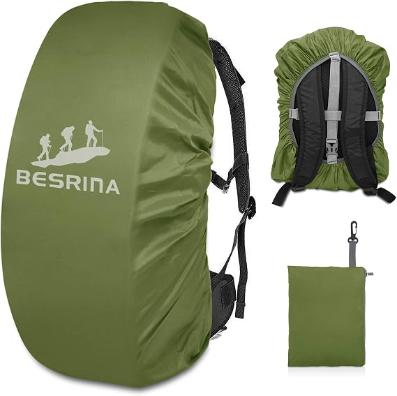 15-90L Waterproof Backpack Rain Cover with Reflective Safety Strip