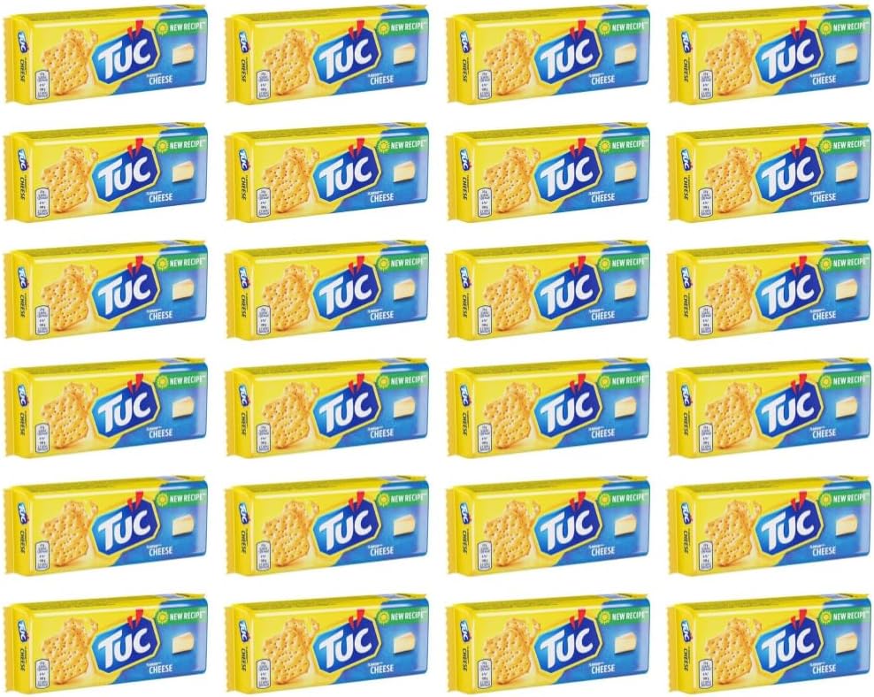 Tuc Biscuit Cracker Light Crunchy Oven Baked Biscuits Cracker 100g | FabFinds Mug 24 Pack, Cheese