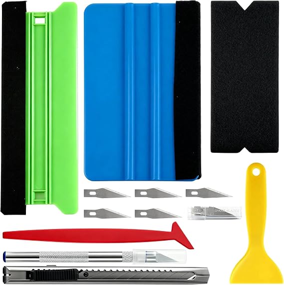 9 PCS Vinyl Wrap Tools, Durable Car Wrapping Tools Kit