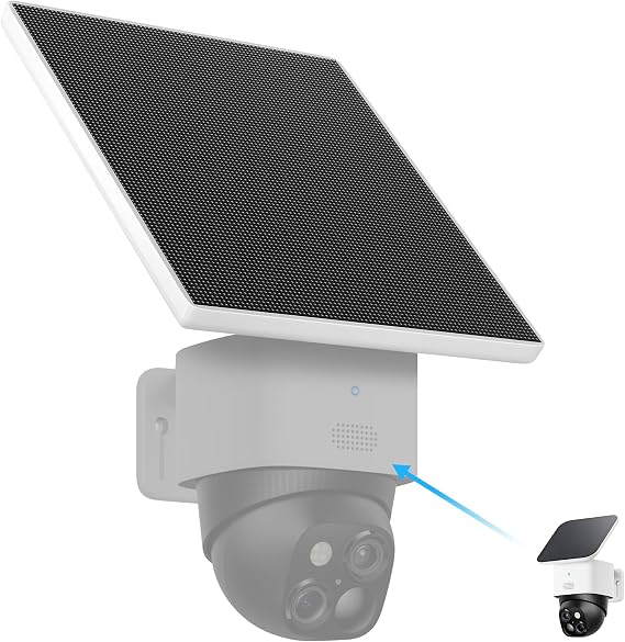 eufy Security SoloCam S340用5Wソーラーパネル、オリジナル2Wソーラーパネルの高出力交換用。S340カメラ、IP65耐候性カメラは含まれません。ソーラーパネルのみ。