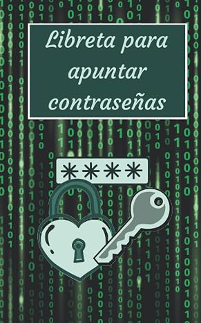 Libreta para apuntar contraseñas