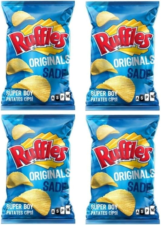 Doritos Ruffles Orjinal Sade Patates Cips, 4 Adet x 107 Gram 86906241008464