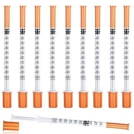 1ml Plastic Multiple Uses Measuring Tools, Individually Sealed Packaging, Laboratory Accessories with Cap for Liquid Separation (31G-8MM-10)
