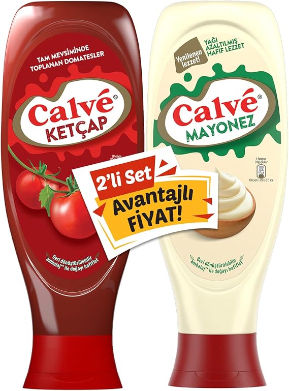 Calve Ketçap 610 g + Mayonez 540 g 2'li Set