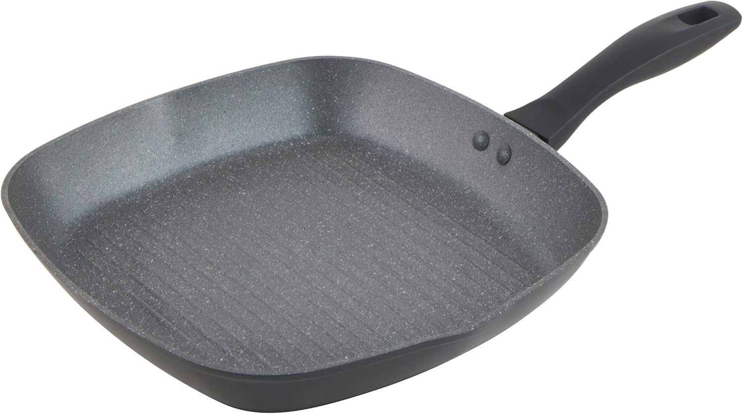 Russell Hobbs RH02813EU7 Grill Pan, Non-Stick Griddle, Induction Hob Suitable Grilling Pan, for Searing Steak, Cook with Little or No Oil for Healthy Meals, Metallic Marble, Forged Aluminium, 28 cm