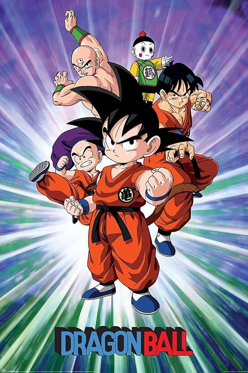 Grindstore Dragon Ball (Group) Maxi Poster - Laminated Large Wall Art Print, Wall Decor, Home Office Classroom Decoration, Gift Idea, Decorative Print 91.5x61cm