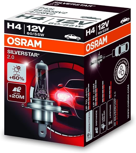 Osram (X) Ampul 12V H4 Silverstar 64193SV2