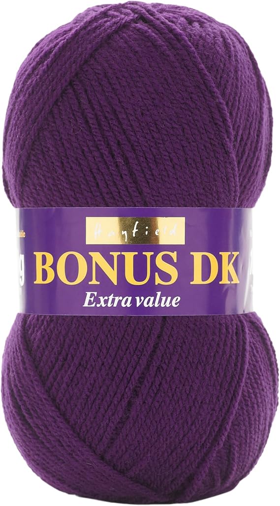 Hayfield Bonus DK Double Knitting, Purple (840), 100g by Sirdar