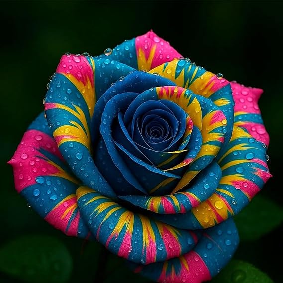 Rare Rose Bulbs UK,Fragrant Flowers, Brilliant Rose Rhizome Bulk, Planting for Stunning Garden Displays-1 Rhizome-B