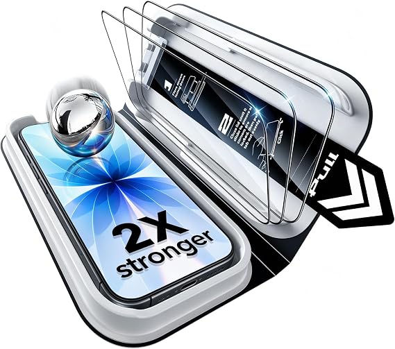 ESR Pack 3 Screen Protector for iPhone 17/16 Pro, Classic