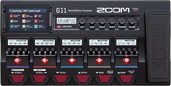 Zoom G11 Multi Effect Guitar Pedal Complete Pedal Board