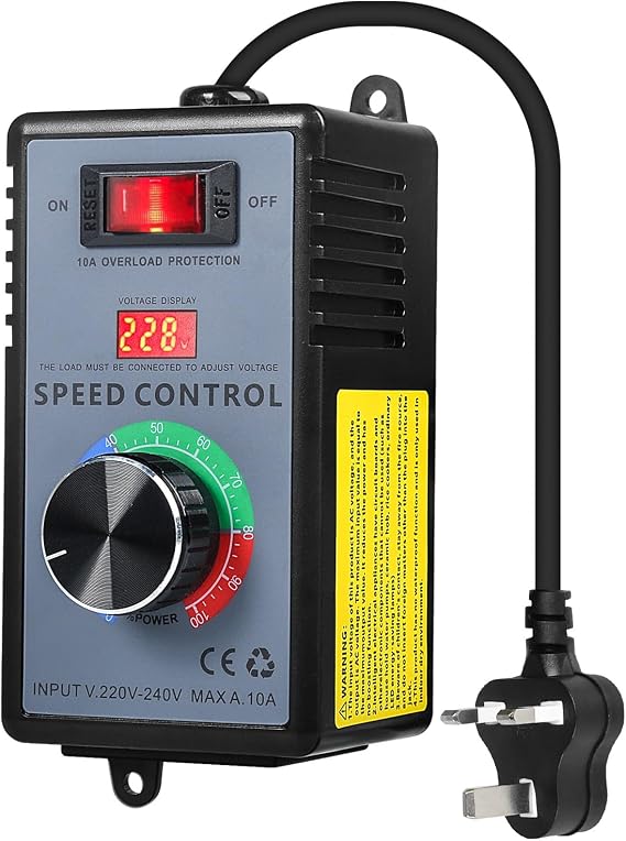 Jadeshay Voltage Regulator,4000W AC 220V SCR Speed Controller Electric Drills Angle Grinders Voltage Regulator Governor Dimmer Thermostat Motor Fan Speed Controller