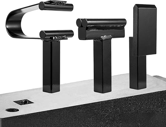 Blacksmith Anvil Forge Hardy Tool Set 3/4" – 3 Pcs Hot Cut, Creasing Stake, Spring Fuller – Heavy Duty Forging Hardy Tools for Anvil or Vise – Blacksmithing Tools for Metalwork & Knife Making