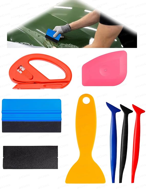 7-in-1 Window Film Installation Kit with Scraper Accessories