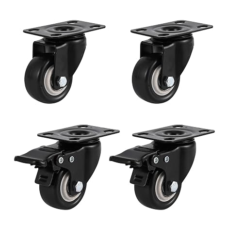 Heavy Duty Casters 4Pcs Wheels for Furniture Castors, 40MM-50KG Load Each