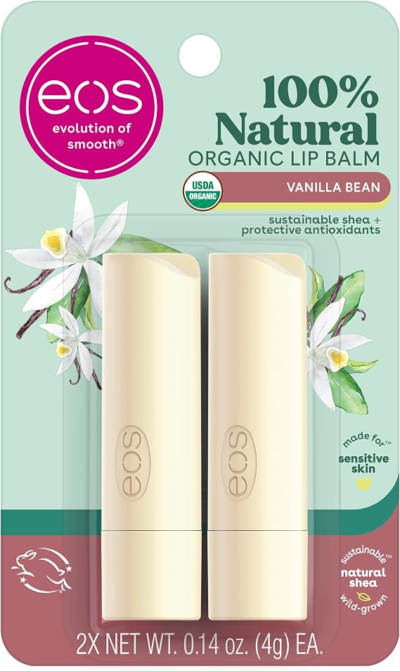EOS Lip Balm Vanilla Bean 2'li Dudak Balsamı 2x4GR