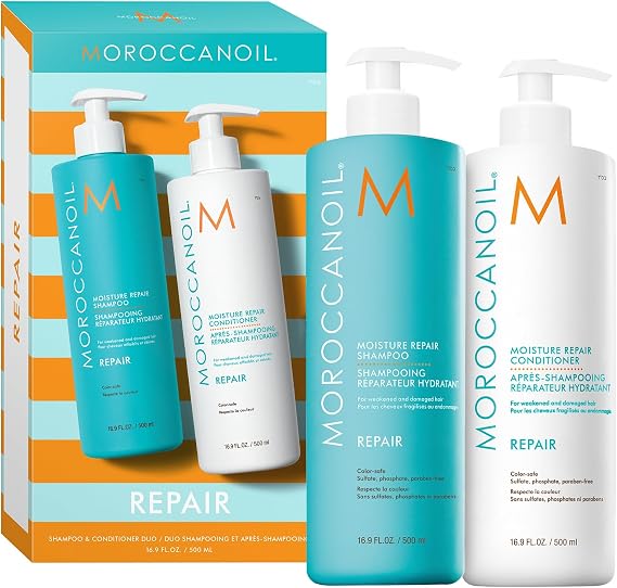 Moroccanoil Repair Shampoo and Conditioner Set, Half Liter