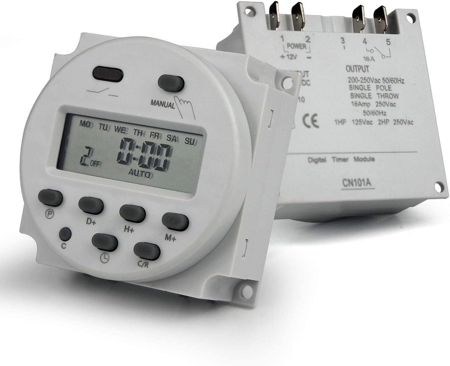 Taikuwu CN101A DC 12V 16A Mini LCD Digital Microcomputer Control Power Timer Switch