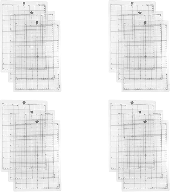 Cutting Mats for Silhouette Portrait(12 Pack) 12X8in Cutting Mats Replacement for Silhouette Cameo Accessories
