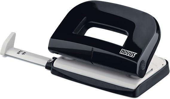Novus E 210 10 Sheet Capacity Hole Punch - Black/ Grey